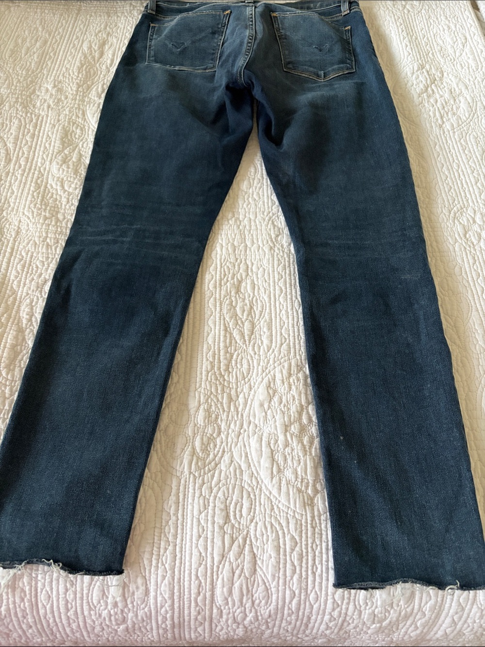 Hudson Jeans Women's Skinny Jeans in Dark Blue Denim - Picture 5 of 7